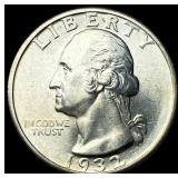 1932-S Silver Washington Quarter UNCIRCULATED