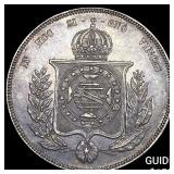 1858 Brazil Silver 1,000 Reis