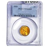 1929 Wheat Cent PCGS MS66 RD