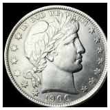 1900 Silver Half Dollar (Barber) CLOSELY UNCIRCULA