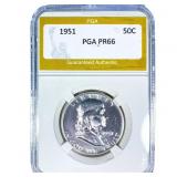 1951 Franklin Half Dollar PGA PR66