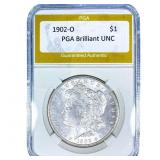 1902-O Morgan Silver Dollar PGA Brilliant UNC