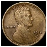 1914-D Lincoln Wheat Cent LIGHTLY CIRCULATED