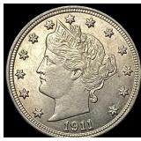 1911 Liberty Head Nickel CHOICE BU