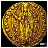 14th-16th Cent. Italy, Vinice Gold Zecchino Holed