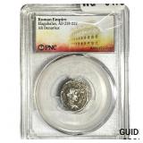 Roman Empire Elagabalus 218-222 AD Silver Denariu