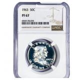 1963 Franklin Half Dollar NGC PF67