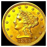 1895 Liberty Head Gold Quarter Eagle $2.50  UNCIR