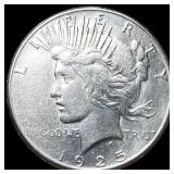 1925-S Silver Peace Dollar CLOSELY  UNCIRCULATED