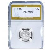 1923 Mercury Silver Dime PGA MS63