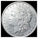 1891-S Silver Morgan Dollar CLOSELY  UNCIRCULATED