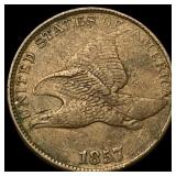 1857 Flying Eagle Cent NEARLY UNCIRCULATED