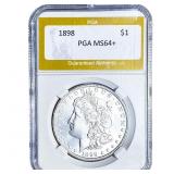 1898 Morgan Silver Dollar PGA MS64+