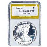 2004-W Silver Eagle PGA PR69 DCAM