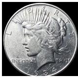 1934-D Peace Silver Dollar CLOSELY  UNCIRCULATED