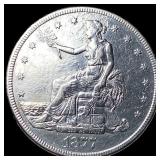 1877-S Silver Trade Dollar CLOSELY  UNCIRCULATED