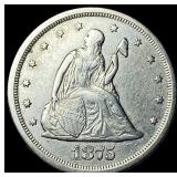 1875-S Silver Twenty Cent Piece CLOSELY  UNCIRCUL