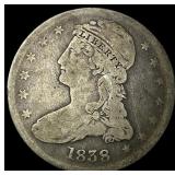 1838 Silver Capped Bust Half Dollar CHOICE BU