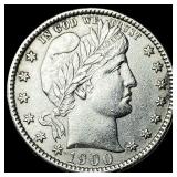 1900 Barber Silver Quarter CLOSELY UNCIRCULATED