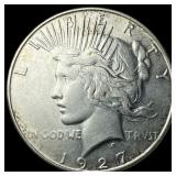 1927-S Silver Peace Dollar NEARLY  UNCIRCULATED