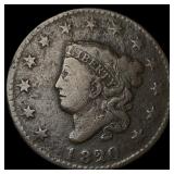 1820 Coronet Head Large Cent LIGHTLY  CIRCULATED