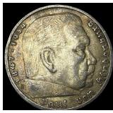 1936A Germany Silver 5 Reichsmark