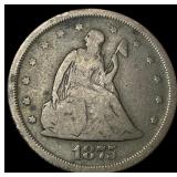 1875-S Silver Twenty Cent Piece NICELY  CIRCULATE