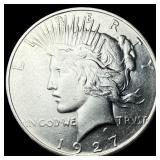 1927-D Peace Silver Dollar CHOICE AU