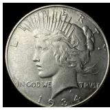 1934 Peace Silver Dollar CLOSELY UNCIRCULATED