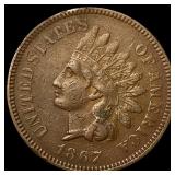 1867 Indian Head Cent NEARLY UNCIRCULATED