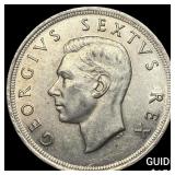 1952 South Africa Silver 5 Shillings