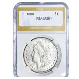 1880 Morgan Silver Dollar PGA MS64