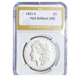 1921-S Morgan Silver Dollar PGA Brilliant UNC