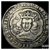 1354-1355 England Edward III Silver Groat