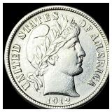 1912-D Silver Barber Dime CLOSELY UNCIRCULATED