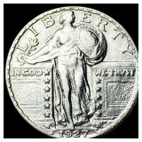 1927-D Silver Standing Liberty Quarter CLOSELY UNC