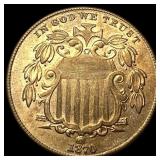 1870 Shield Nickel UNCIRCULATED