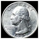 1932-S Silver Washington Quarter UNCIRCULATED