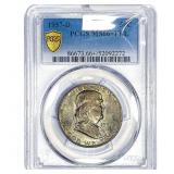 1957-D Franklin Half Dollar PCGS MS66+ FBL