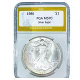 1986 Silver Eagle PGA MS70