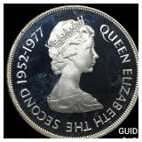 1977 Mauritius Silver 25 Rupees