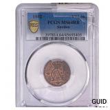 1802 Sweden Copper 1/12 Skilling PCGS MS54 RB