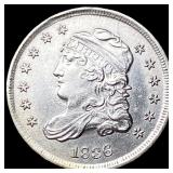 1836 Silver 5C Capped Bust Half Dime UNCIRCULATED