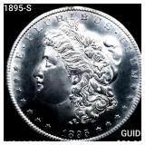 1895-S Morgan Silver Dollar CHOICE BU PL