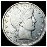 1907-O Silver Barber Half Dollar NEARLY  UNCIRCUL
