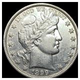 1899 Silver Barber Half Dollar CHOICE BU