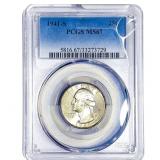 1941-S Washington Silver Quarter PCGS MS67