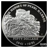 1991 Marshall Islands Silver 50 Dollars proof