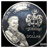 1994 Cayman Islands Silver Dollar