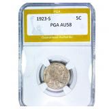1923-S Buffalo Nickel PGA AU58
